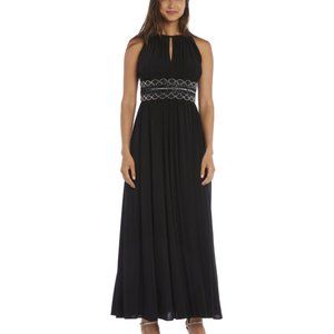 Elegant beaded maxi gown, 18W